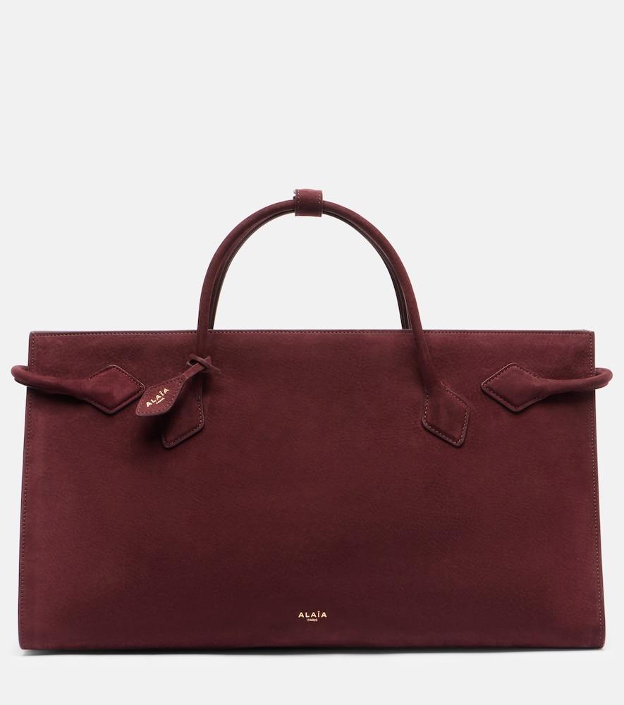 alaïa le teckel large leather shoulder bag