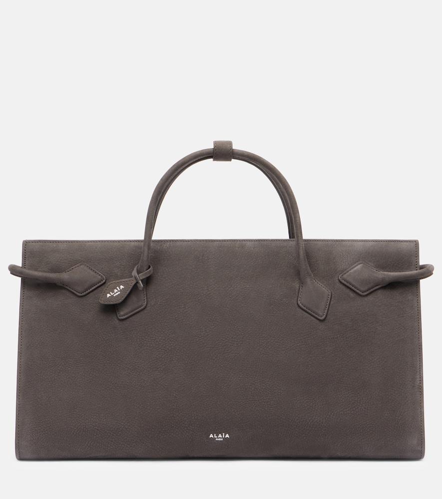 alaïa le teckel large leather top-handle bag