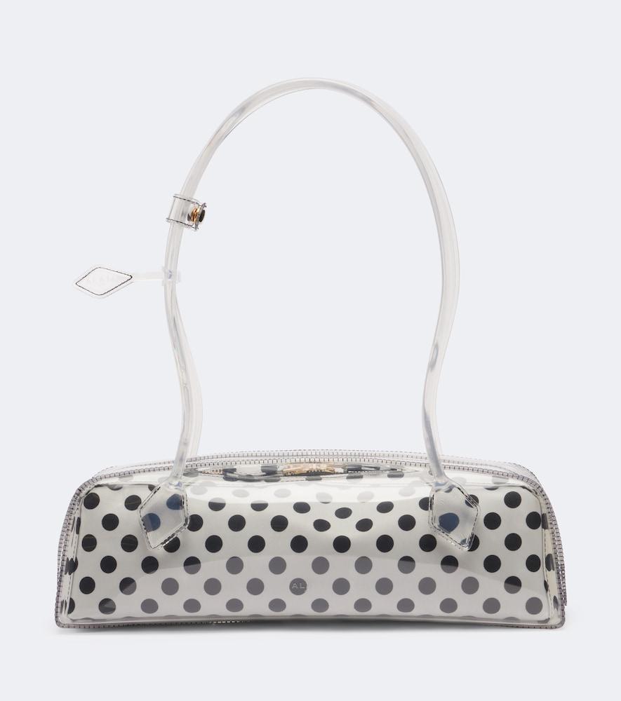 alaïa le teckel medium polka-dot shoulder bag
