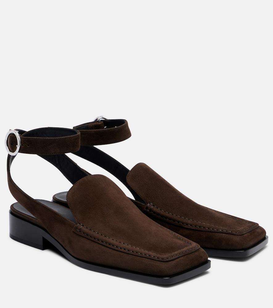 alaïa leather flats