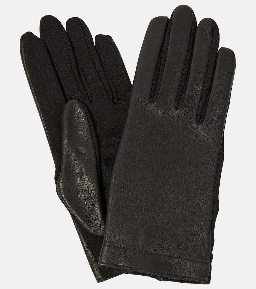 alaïa leather gloves