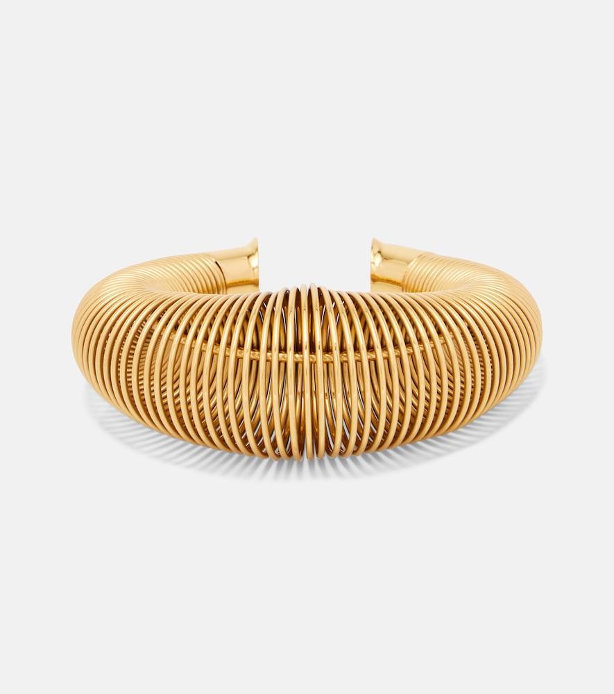 alaïa logo cuff bracelet