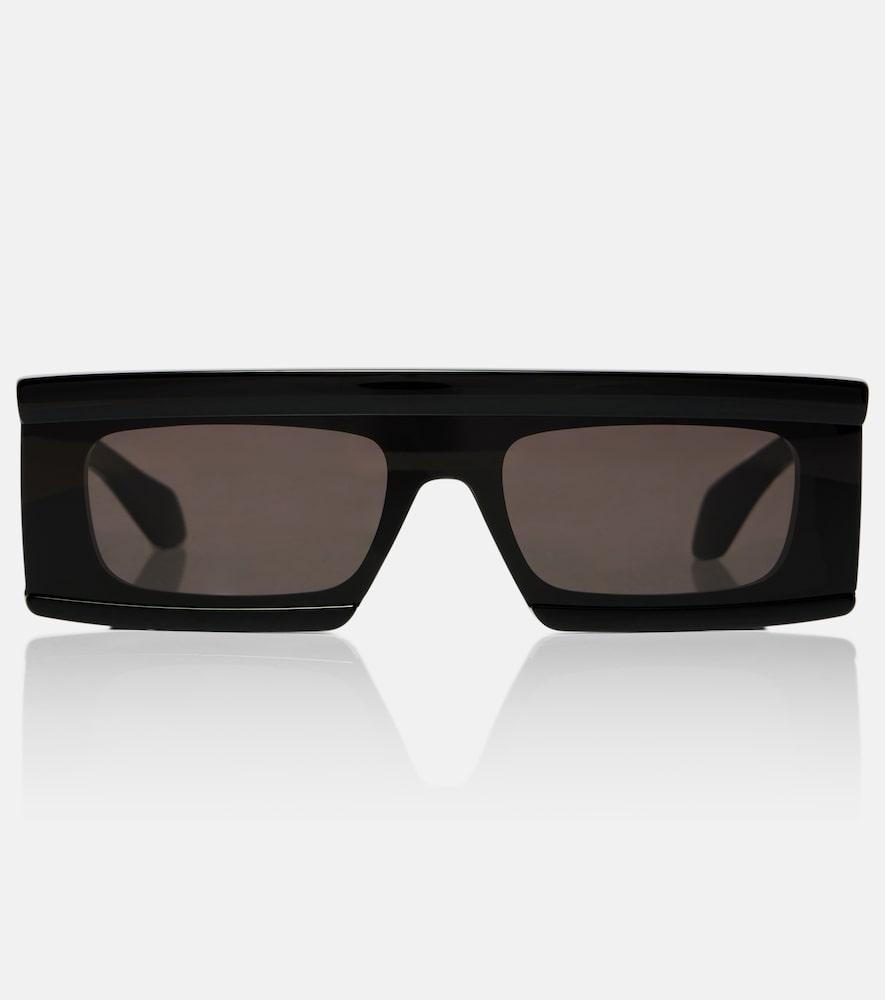 alaïa logo flat-top sunglasses