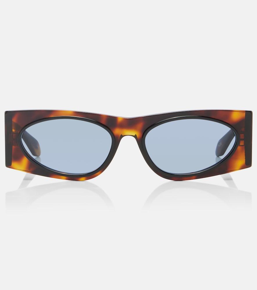 alaïa logo lettering cat-eye sunglasses