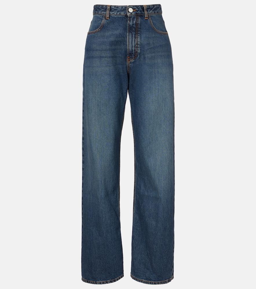 alaïa low-rise straight jeans