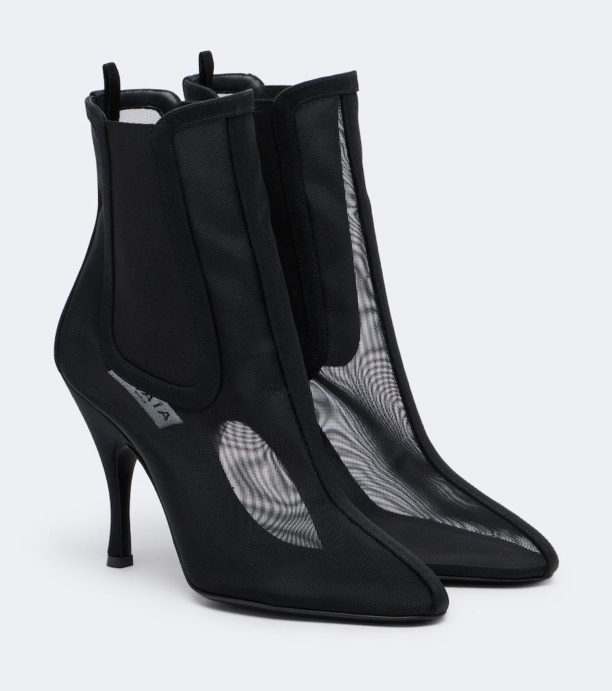 alaïa mesh ankle boots
