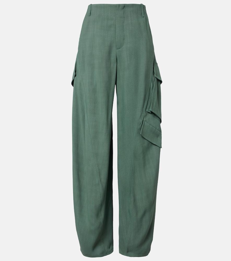 alaïa mid-rise cargo pants