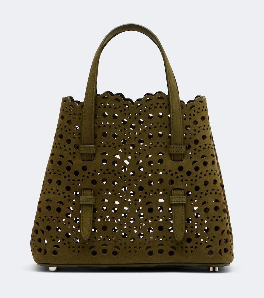 alaïa mina 20 small leather top-handle bag