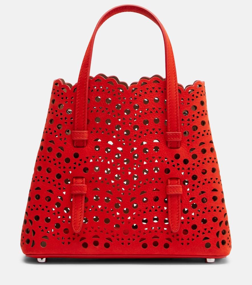 alaïa mina 20 vienne leather tote bag