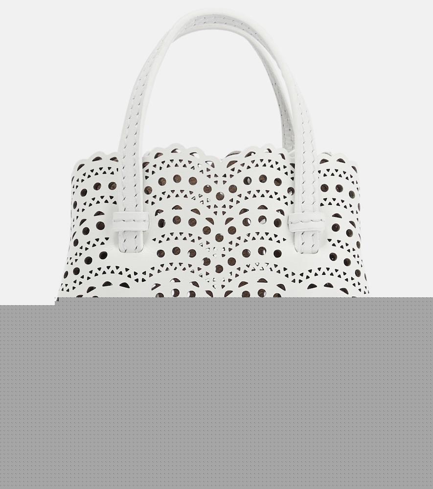 alaïa mina mini leather crossbody bag