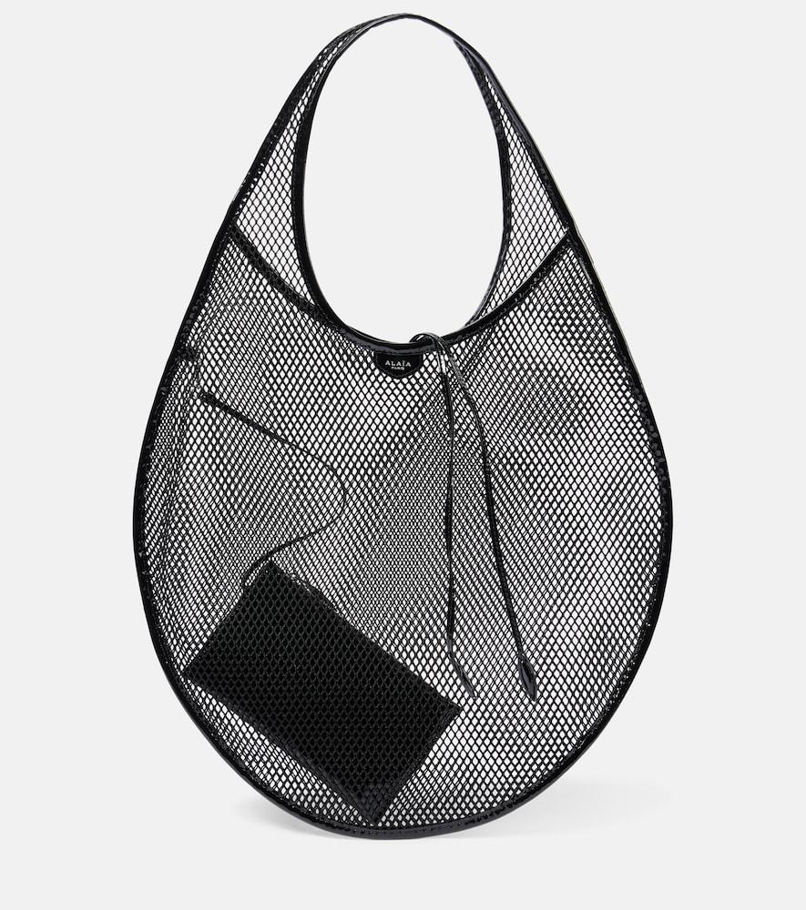alaïa one piece xl fishnet shoulder bag