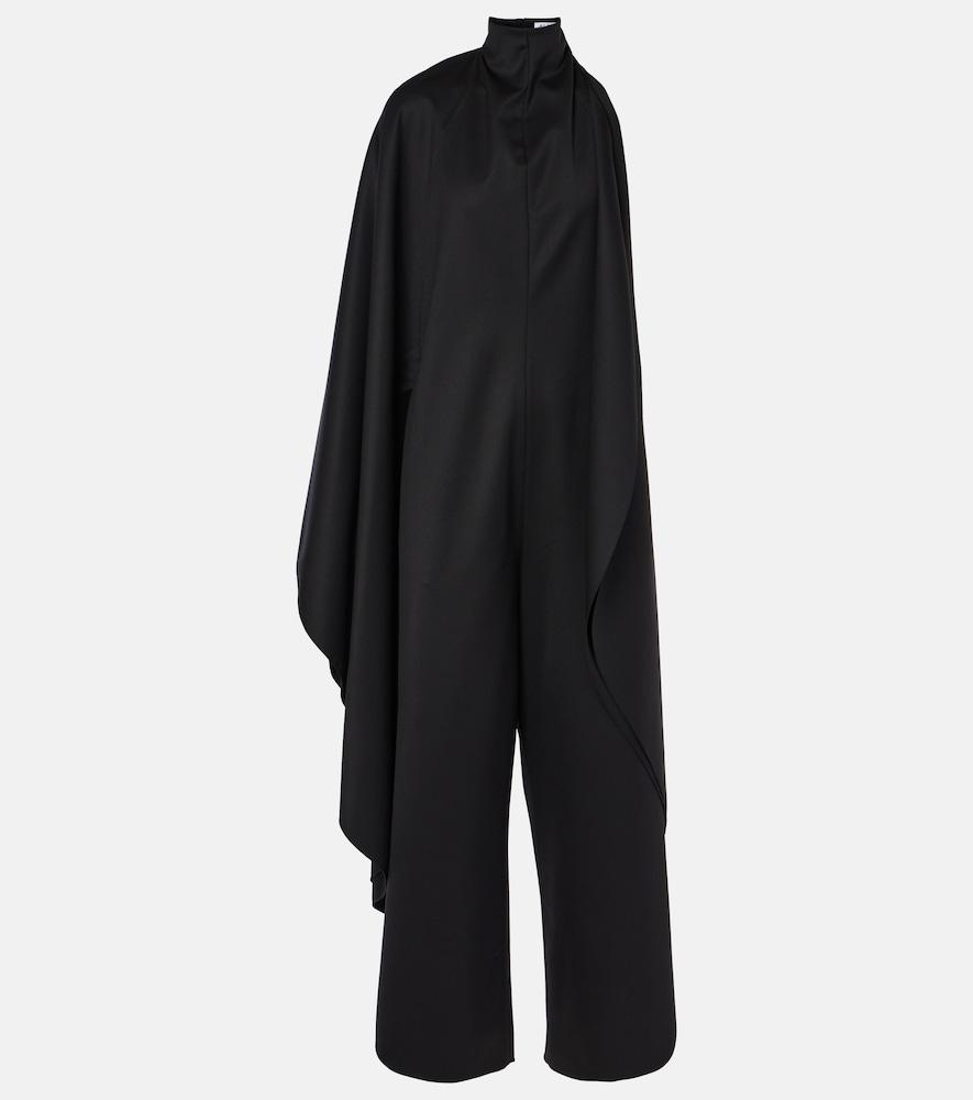 alaïa open-back wool grain de poudre jumpsuit