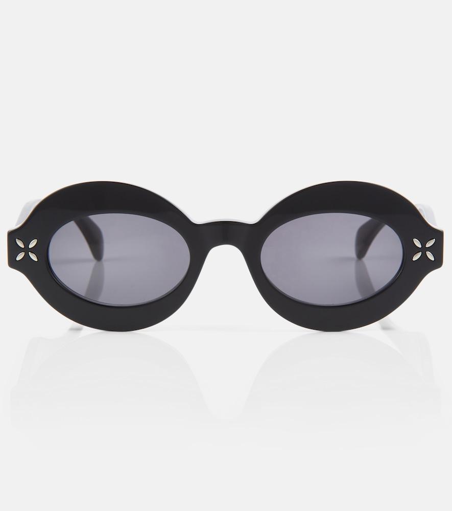 alaïa oval sunglasses