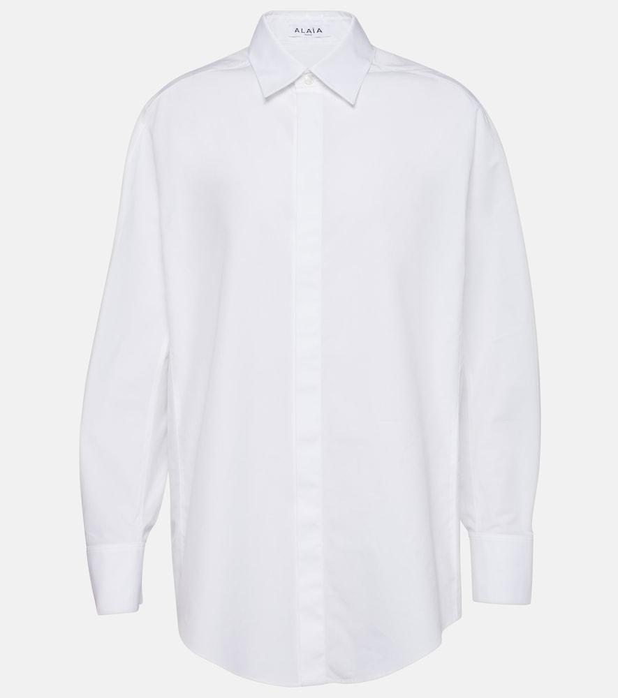 alaïa oversized cotton shirt