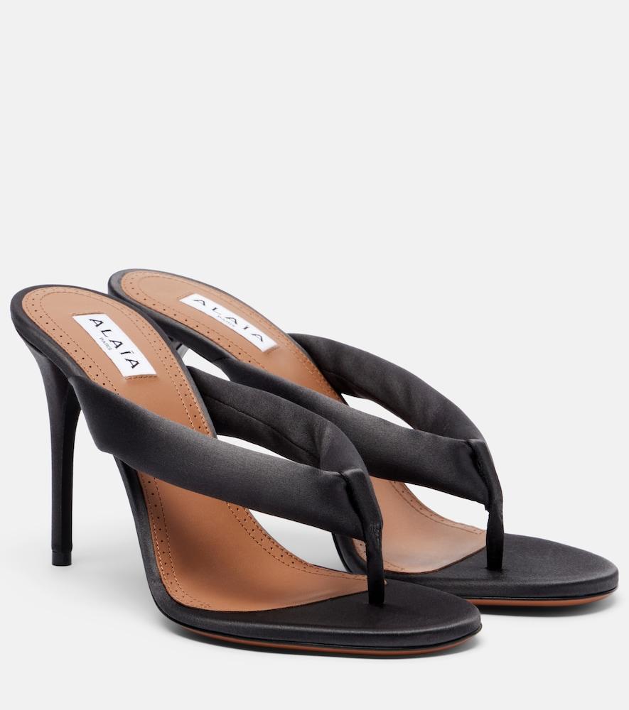 alaïa padded thong sandals