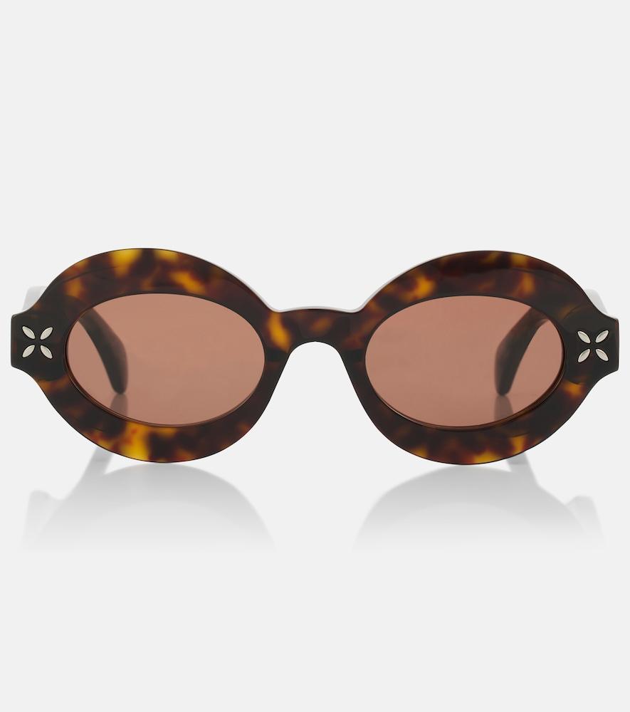 alaïa petal round sunglasses