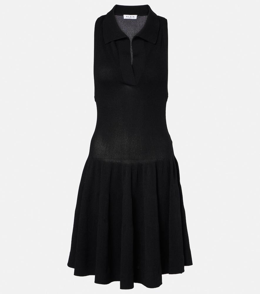alaïa piquet polo dress
