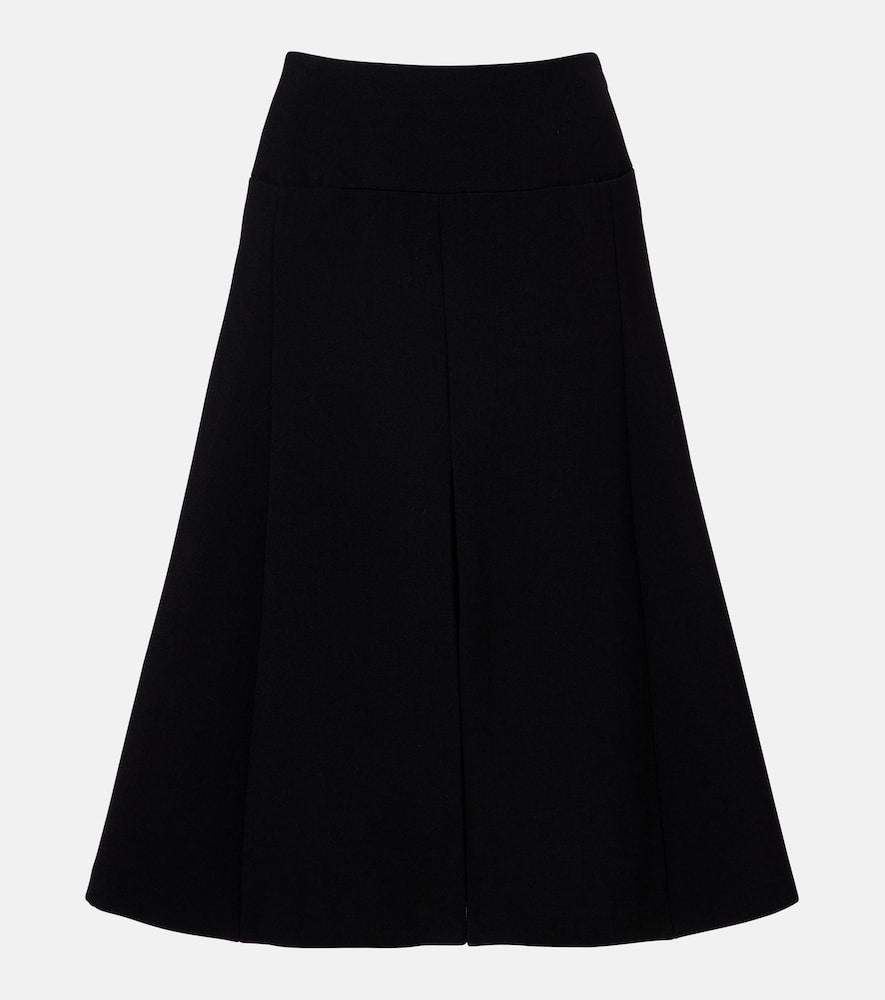 alaïa pleated midi skirt