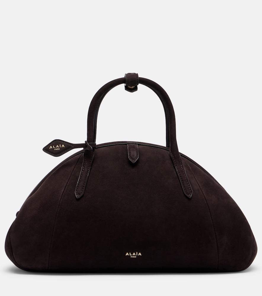 alaïa purse small suede top-handle bag