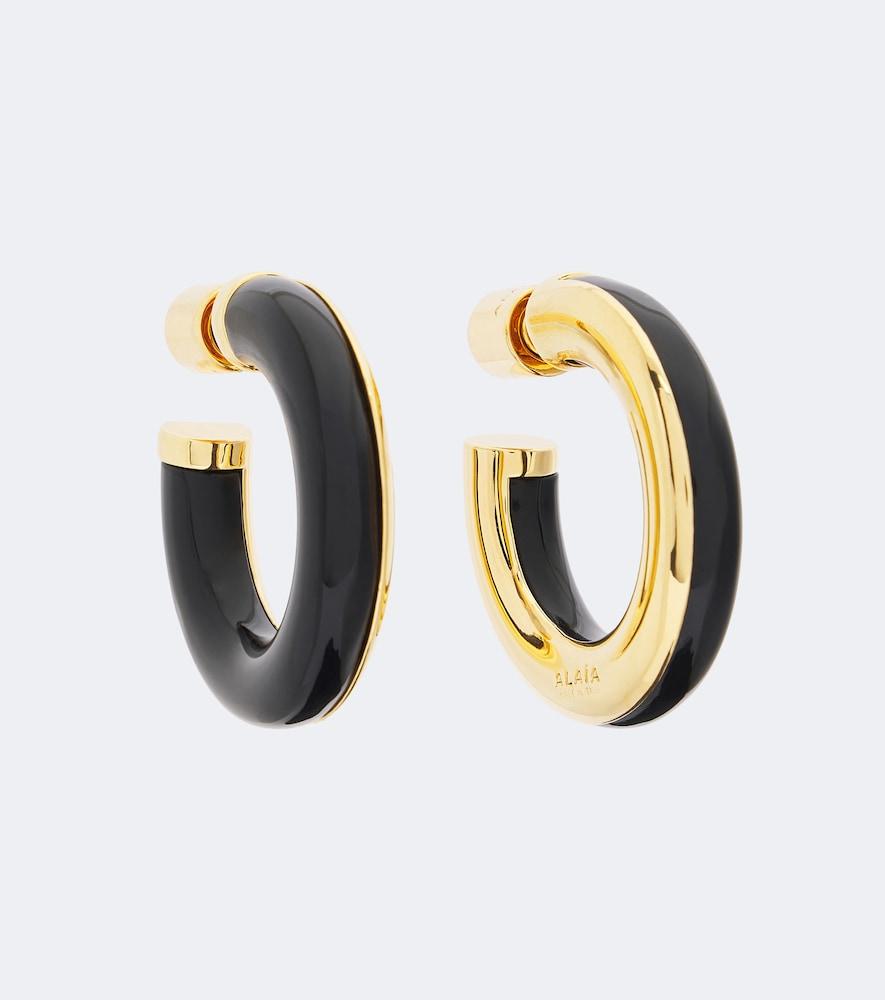 alaïa ray hoop earrings