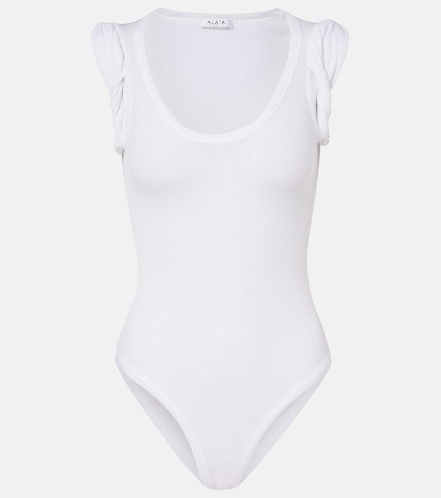 alaïa ribbed-knit bodysuit