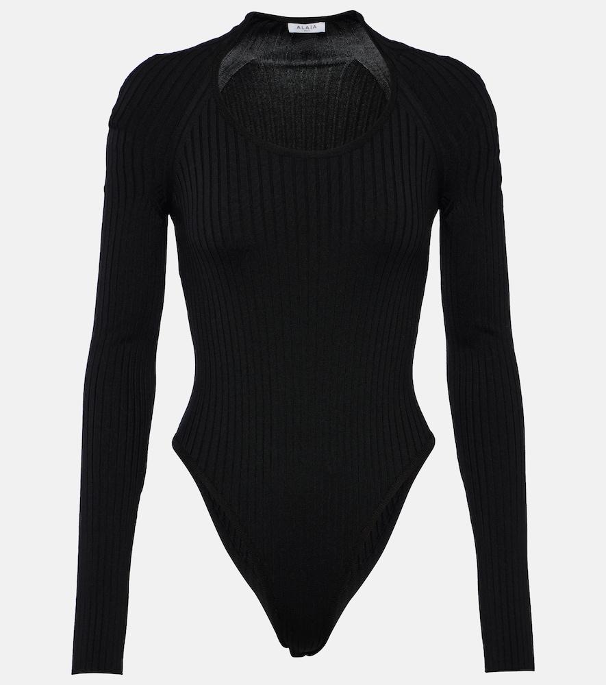 alaïa ribbed-knit bodysuit