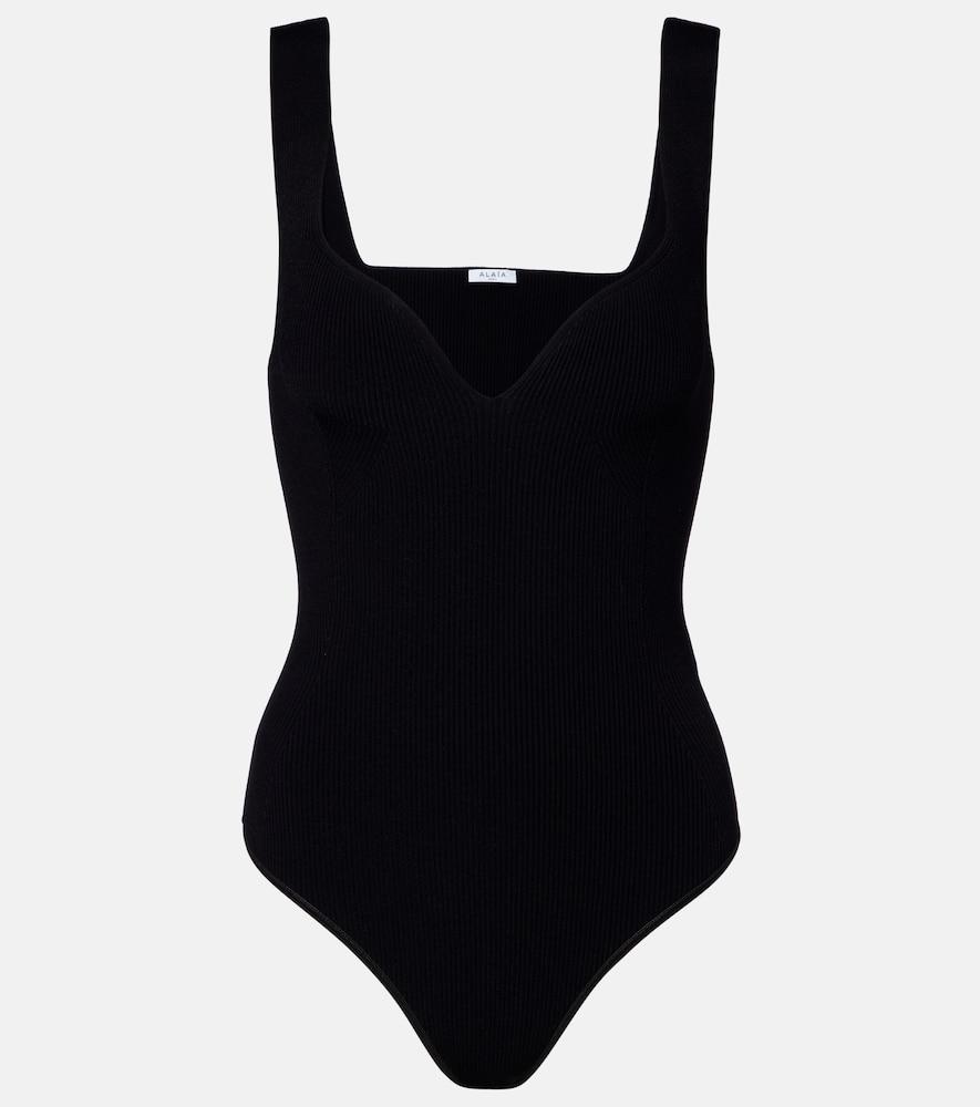 alaïa ribbed-knit bodysuit