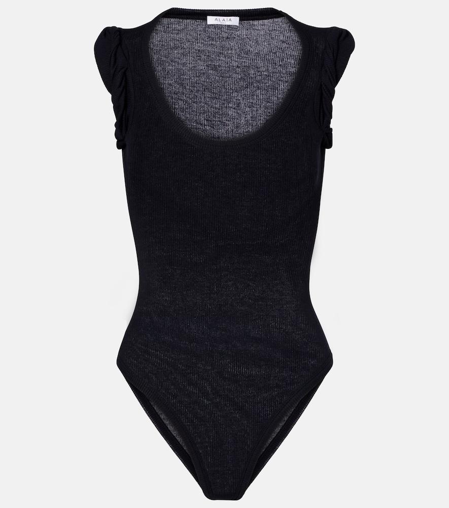 alaïa ribbed-knit bodysuit