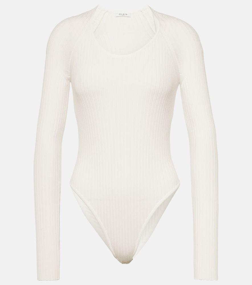 alaïa ribbed-knit bodysuit