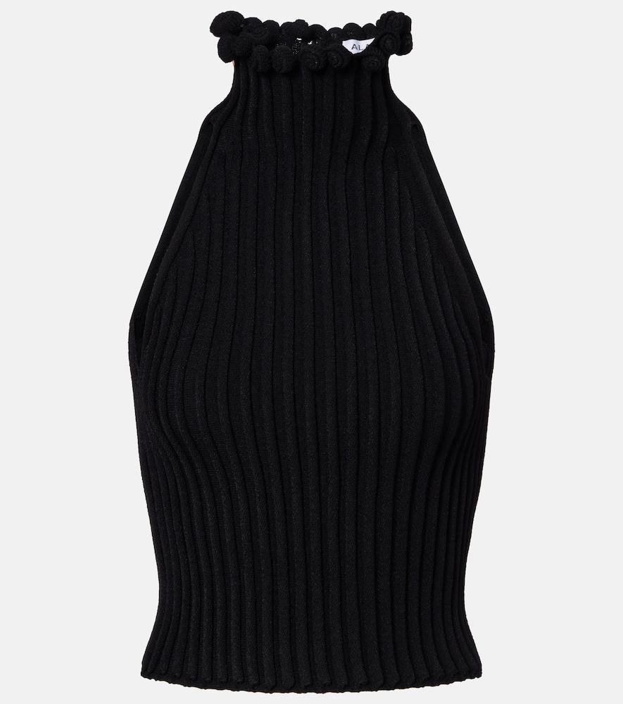 alaïa ribbed-knit turtleneck top