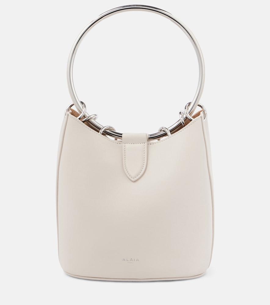 alaïa ring medium leather bucket bag
