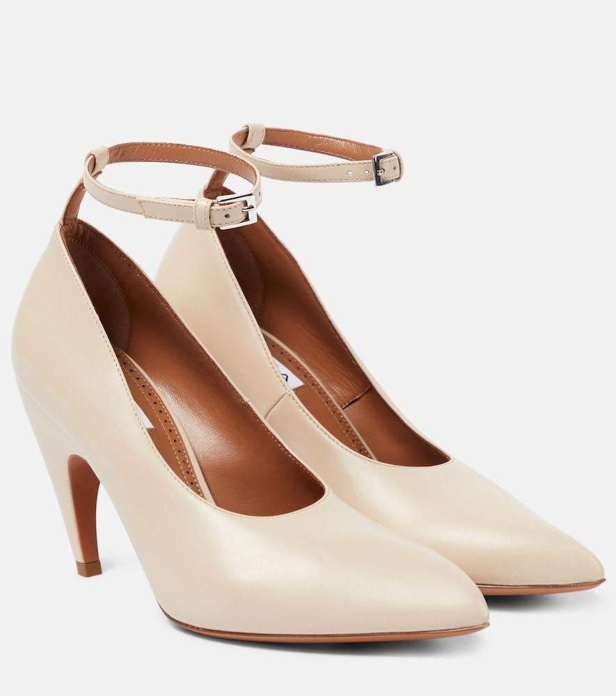 alaïa shark leather pumps