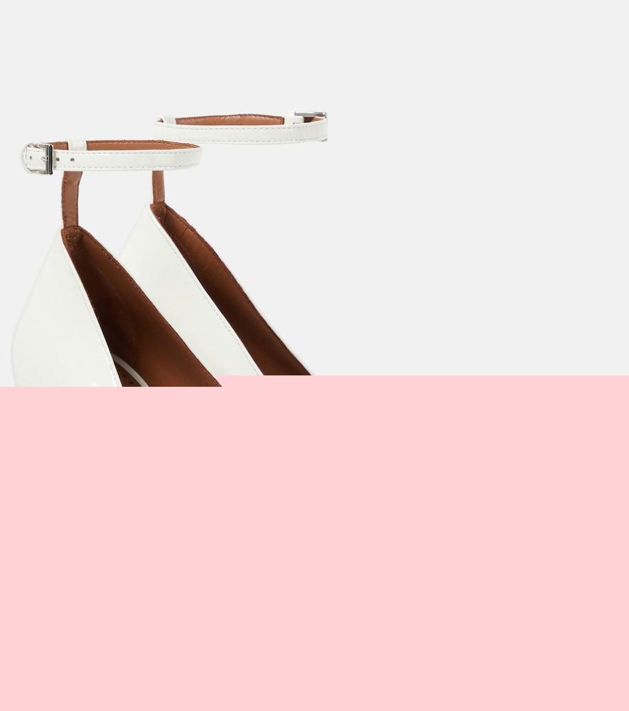 alaïa shark patent leather pumps