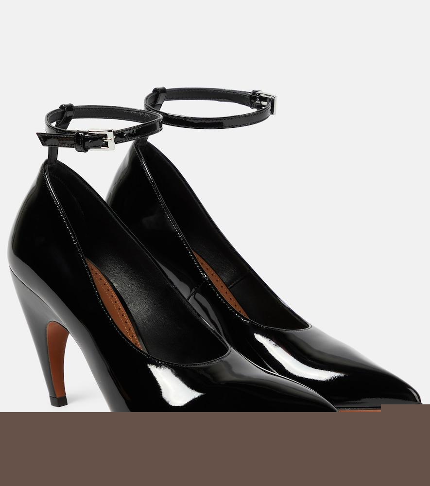 alaïa shark patent leather pumps