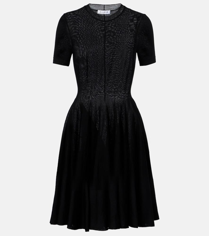 alaïa skater wool minidress
