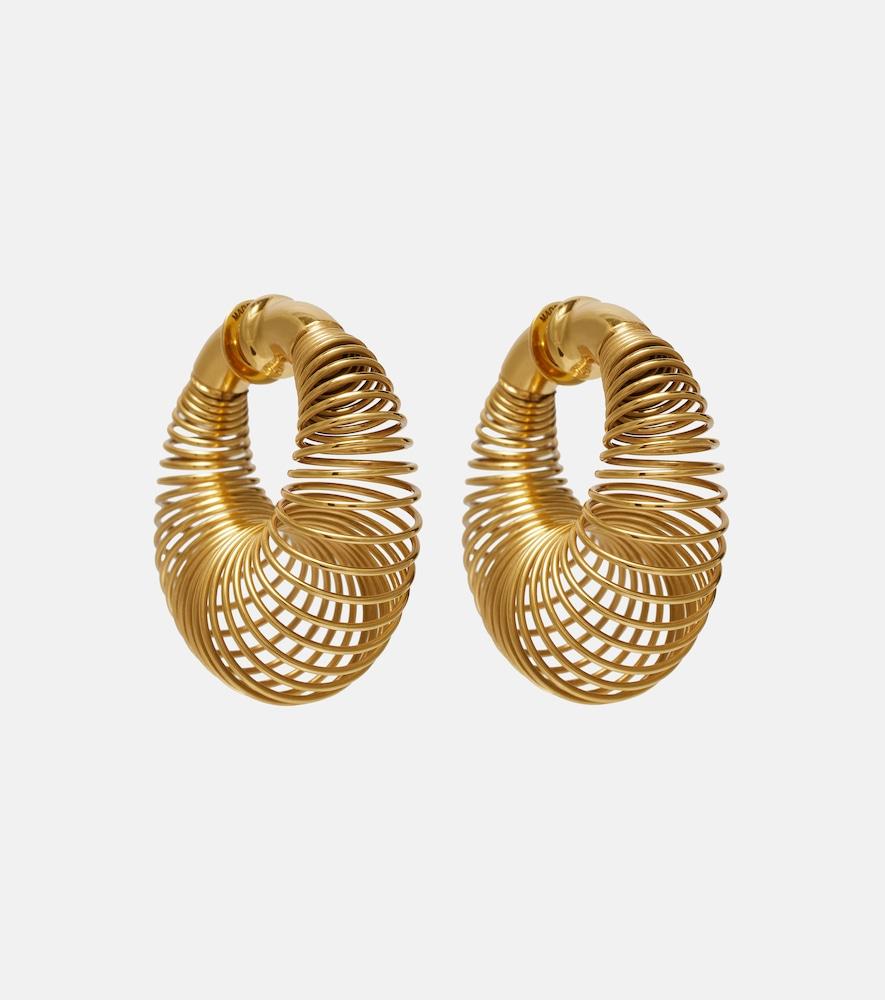 alaïa spiral hoop earrings