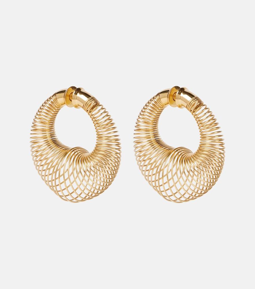 alaïa spiral hoop earrings