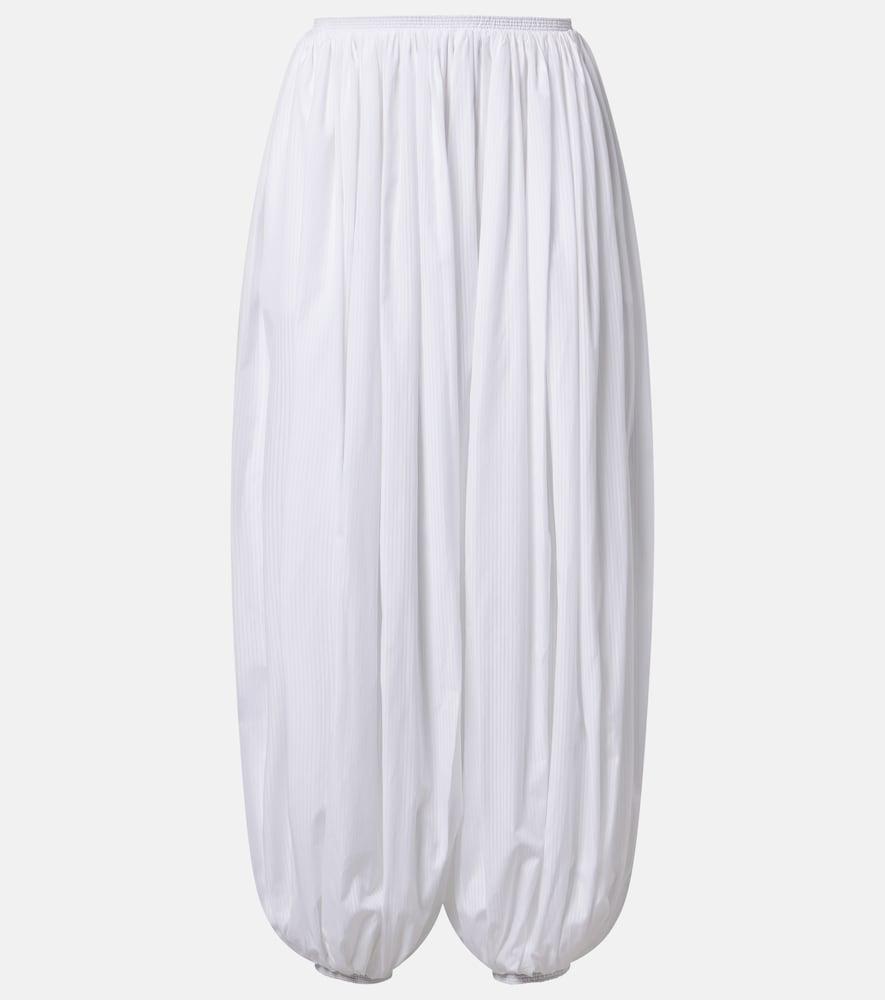 alaïa striped cotton poplin balloon pants