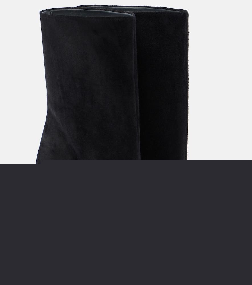 alaïa suede ankle boots