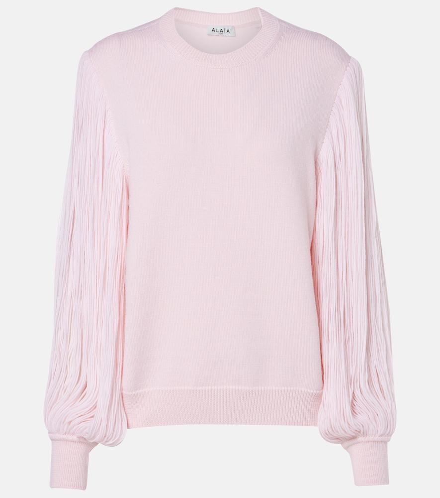 alaïa tassel wool sweater