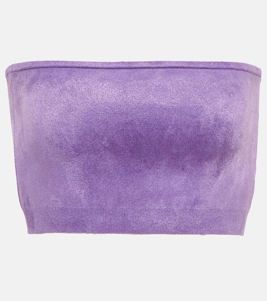 alaïa velvet bandeau top