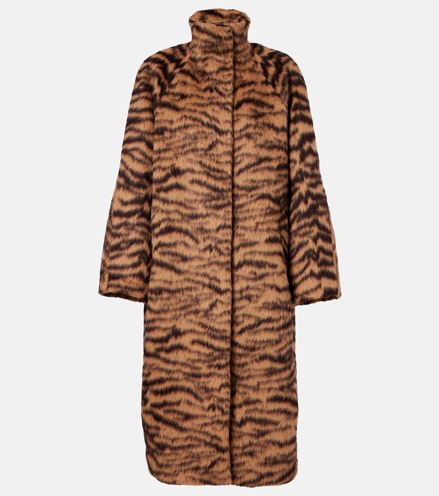 alaïa wool-blend jacquard coat