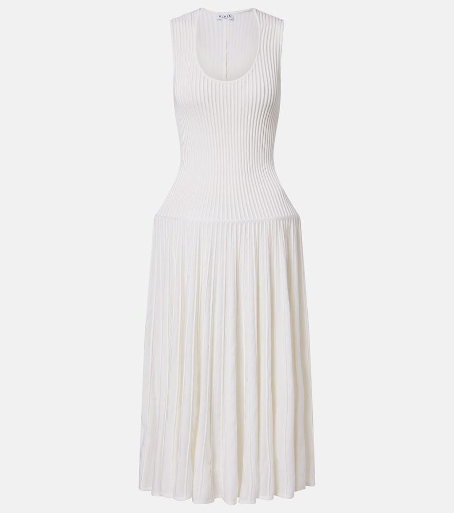 alaïa wool-blend maxi dress