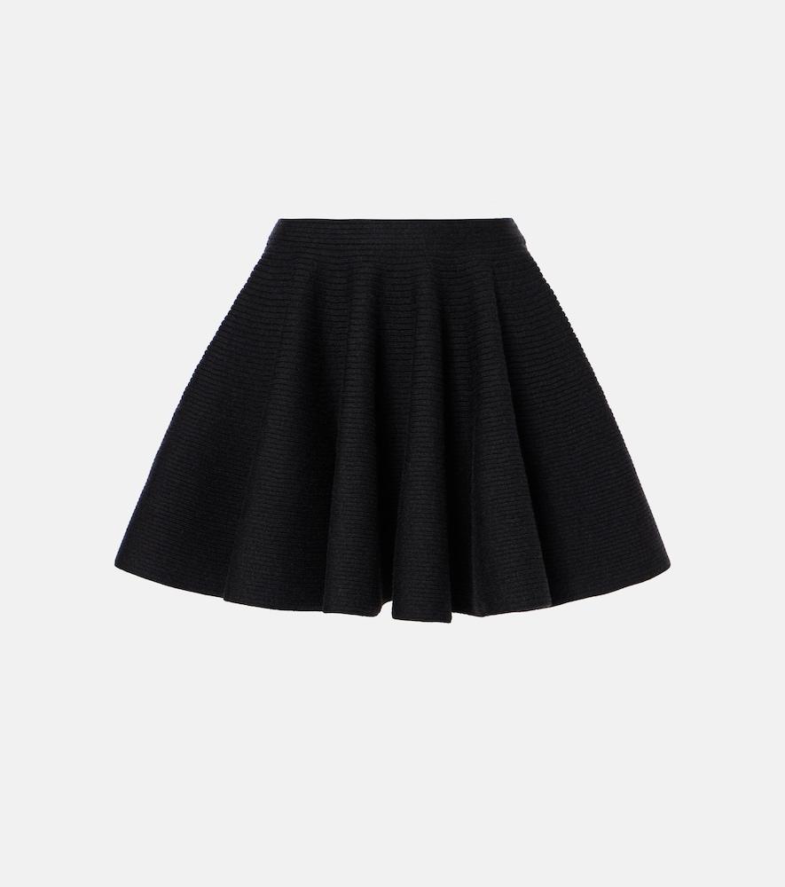 alaïa wool-blend miniskirt