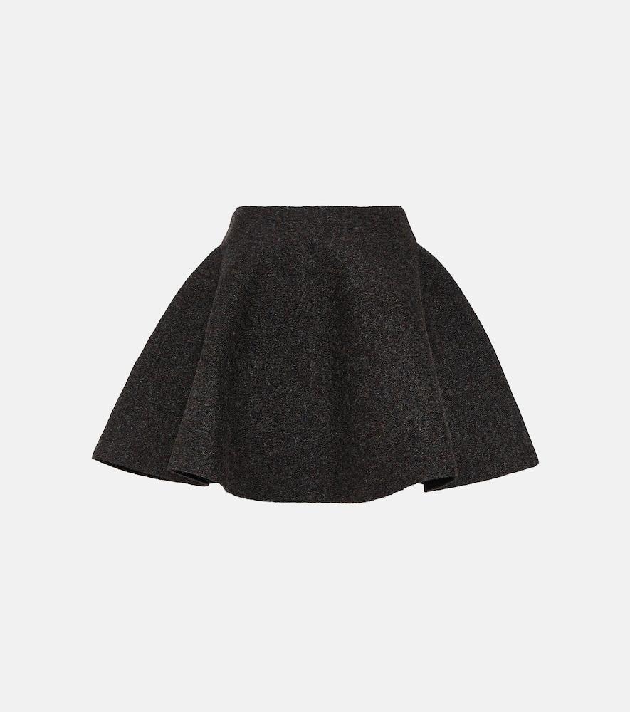 alaïa wool-blend miniskirt