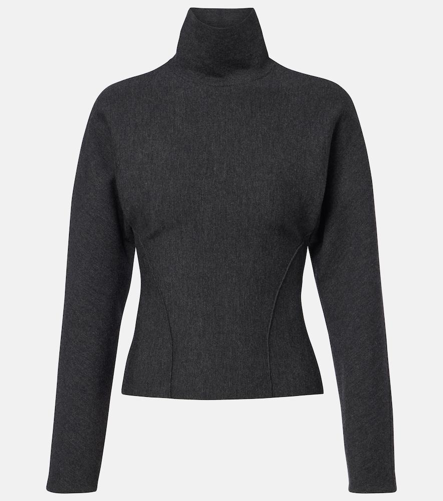 alaïa wool-blend turtleneck sweater