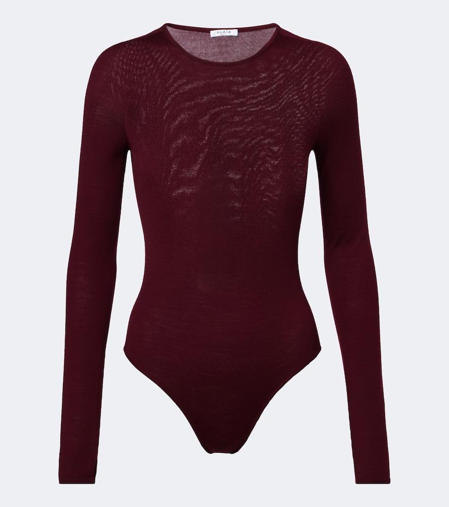 alaïa wool bodysuit