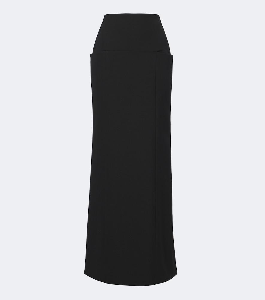 alaïa wool maxi skirt