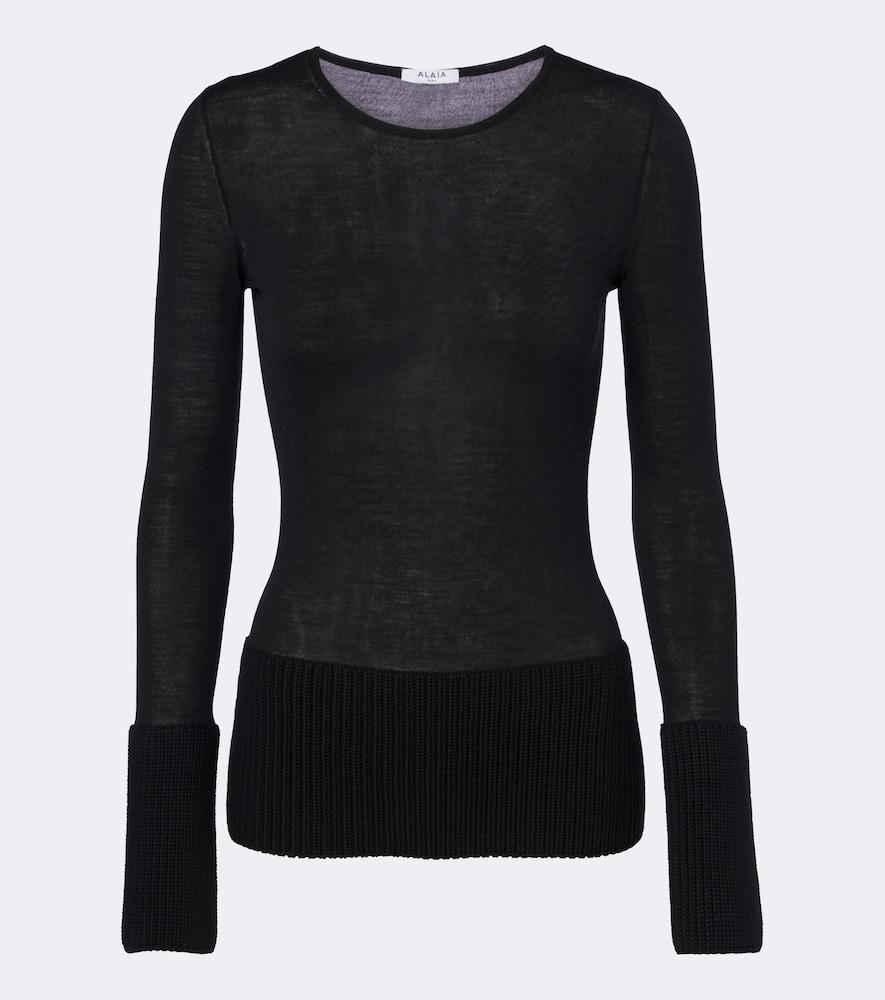 alaïa wool sweater