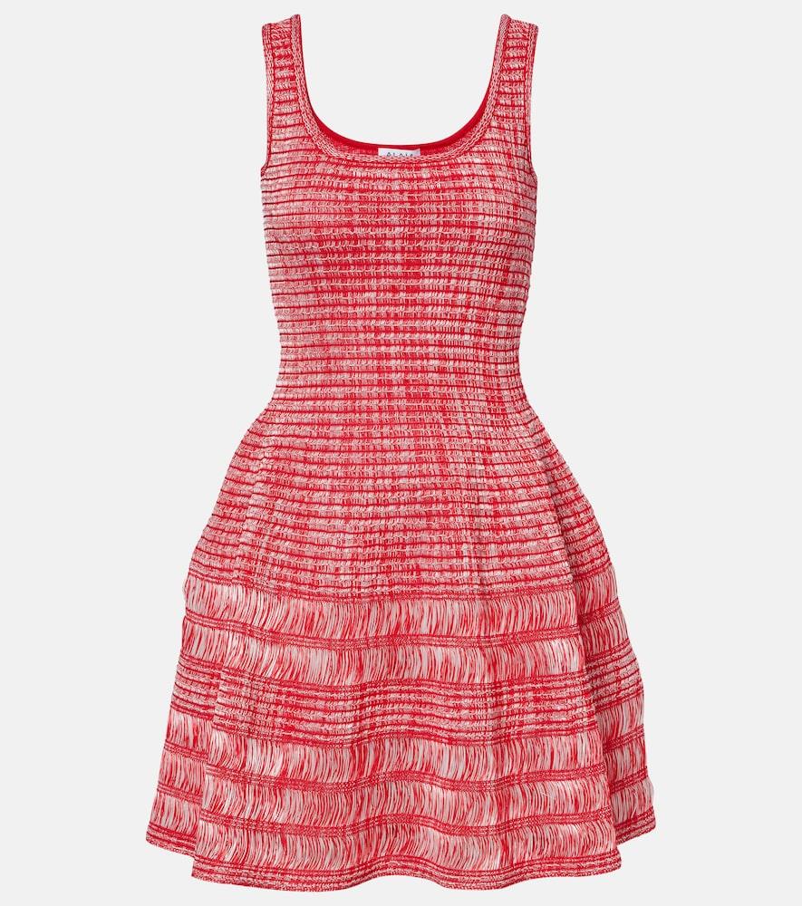 alaïa woven minidress